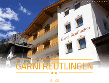 Tablet Screenshot of garni-reutlingen.com